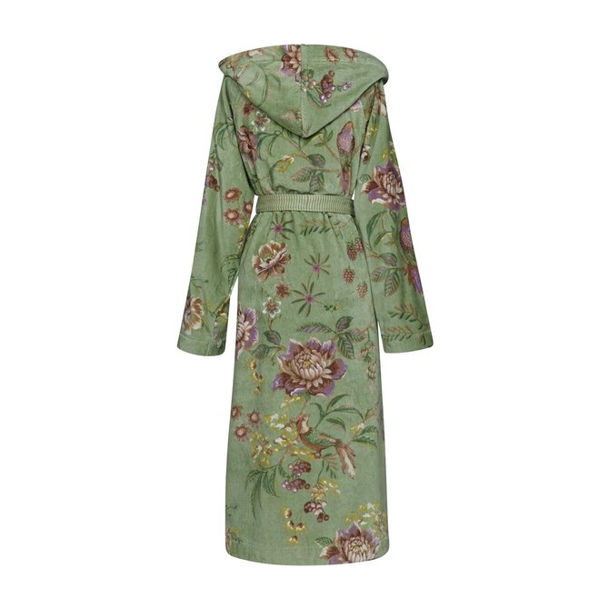 Pip Studio Secret Garden Bathrobe Green L