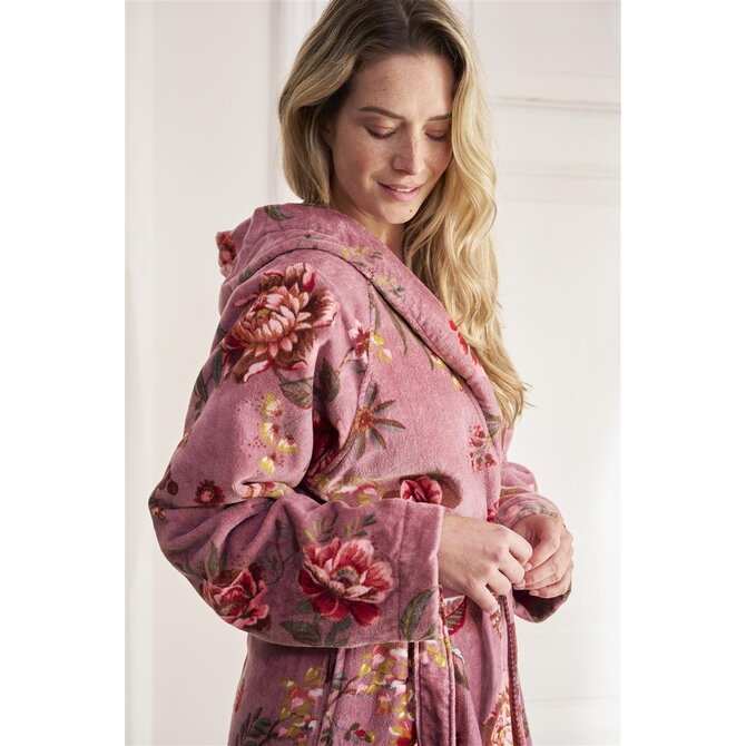 Pip Studio Secret Garden Bathrobe Mauve M