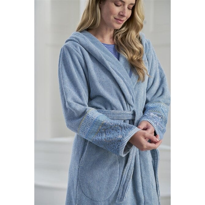 Pip Studio Soft Zellige Bathrobe Blue Grey M