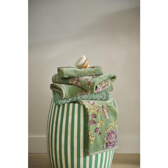 Pip Studio Secret Garden gastendoekje Groen 30x50 cm