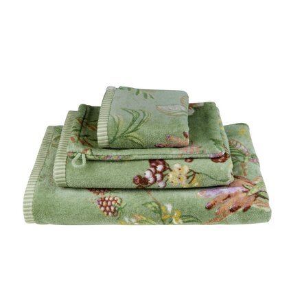 Pip Studio Secret Garden washandje Groen 16x22 cm