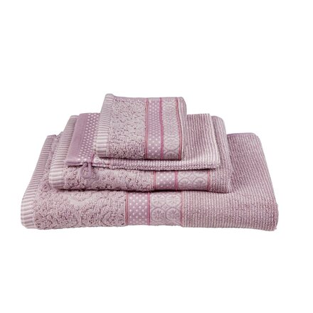Pip Studio Soft Zellige handdoek Lila 55x100 cm