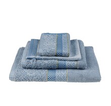 Pip Studio Soft Zellige douchelaken Blauw Grijs 70x140 cm