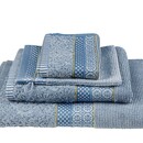 Pip Studio Pip Studio Soft Zellige handdoek Blauw Grijs 55x100 cm