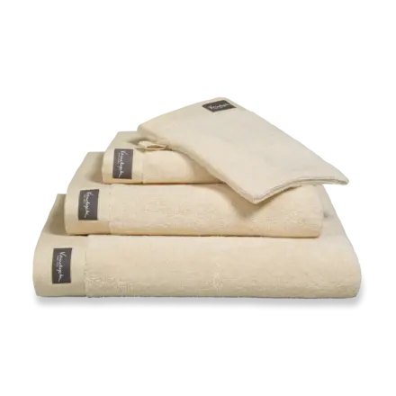 Vandyck Home Towel Mouline bleachedsand washandje 16x22