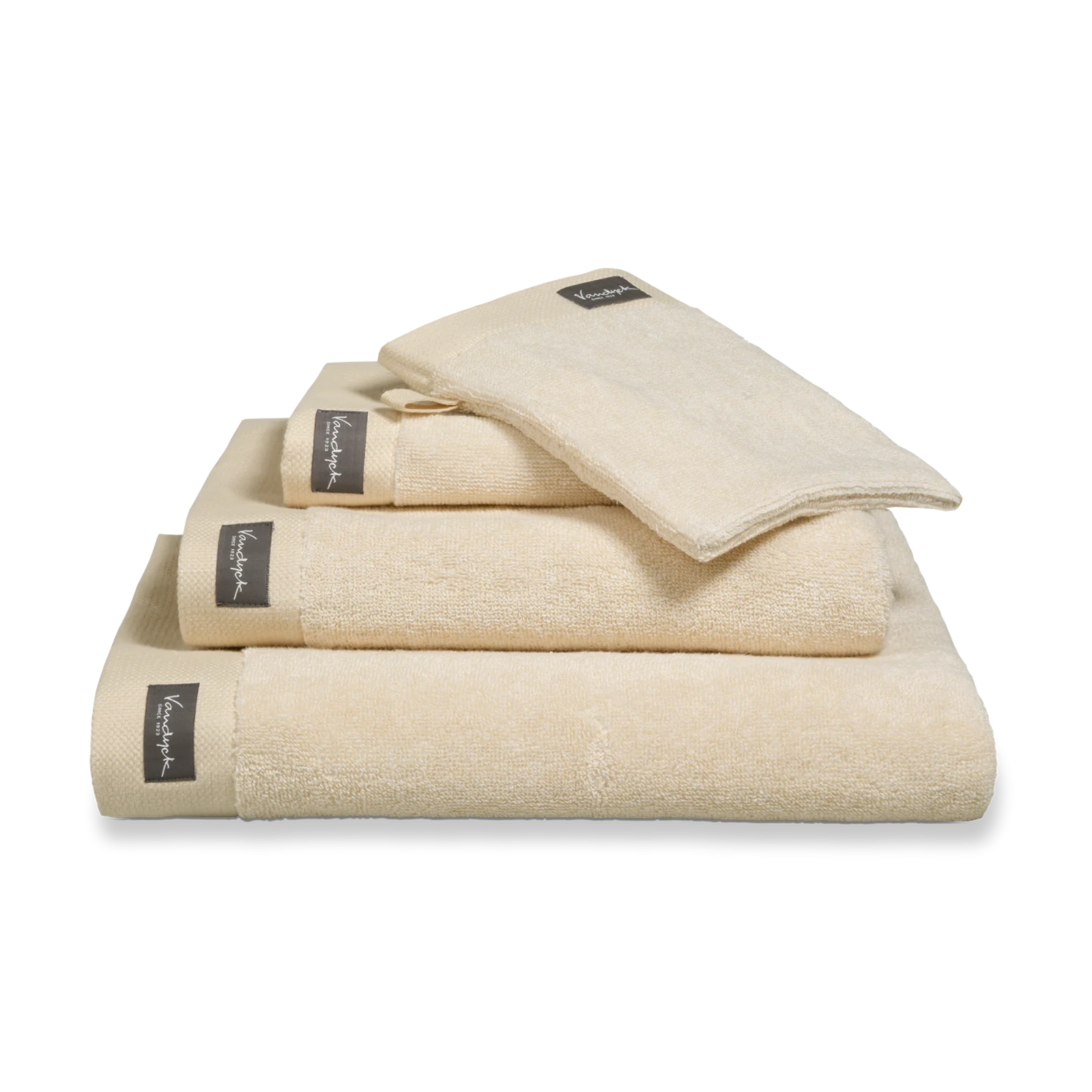 Vandyck Vandyck Home Towel Mouline bleachedsand washandje 16x22