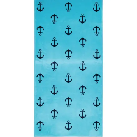 Cawö Beach Anker Strandlaken 80x180 Türkis