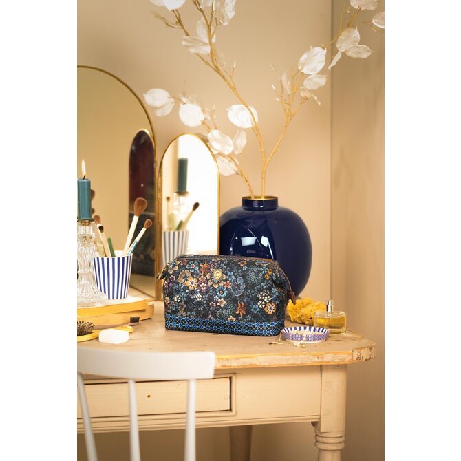Pip Studio Cooper Cosmetic Purse Large Tutti i Fiori Blue 26x18x12cm Pip Studio Cooper Cosmetic Purse Large Tutti i Fiori Blue 26x18x12cm