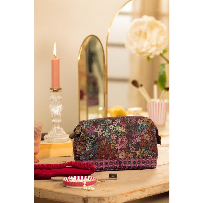 Pip Studio Cooper Cosmetic Purse Large Tutti i Fiori Pink 26x18x12cm Pip Studio Cooper Cosmetic Purse Large Tutti i Fiori Pink 26x18x12cm