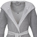 Vossen Vossen Badjas Juno grau meliert XL