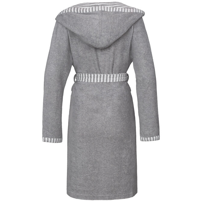 Vossen Badjas Juno grau meliert M Vossen Badjas Juno grau meliert M