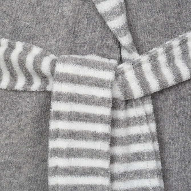 Vossen Badjas Juno grau meliert M