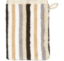 Cawo Shades Streifen Washandje 16x22 sand