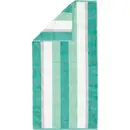 Cawö Cawo Noblesse Stripes  Handdoek 50x100 smaragd