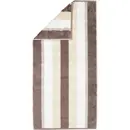 Cawö Cawo Noblesse Stripes  Handdoek 50x100 walnuss