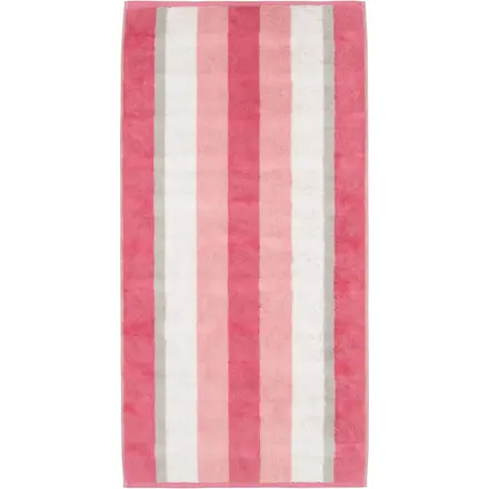 Cawo Noblesse Stripes  Gastendoekje 30x50 altrosa