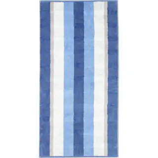 Cawo Noblesse Stripes  Gastendoekje 30x50 saphir