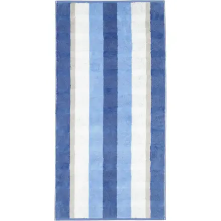 Cawo Noblesse Stripes  Gastendoekje 30x50 saphir