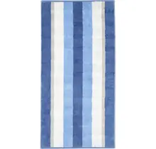 Cawo Noblesse Stripes Badlaken 80x150 saphir