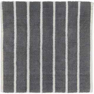 CAWÖ Home Keerbare  Badmat Balance Gestreept 1008 77 platin 60x60