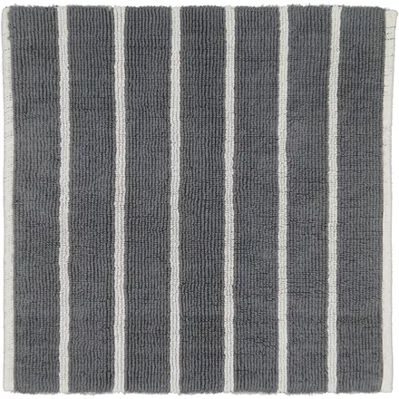 CAWÖ Home Keerbare  Badmat Balance Gestreept 1008 77 platin 60x60