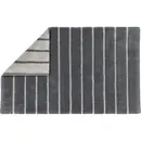 Cawö CAWÖ Home Keerbare  Badmat Balance Gestreept 1008 73 anthrazit 60x100