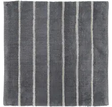 CAWÖ Home Keerbare  Badmat Balance Gestreept 1008 73 anthrazit 60x60
