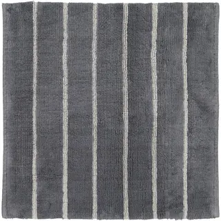 CAWÖ Home Keerbare  Badmat Balance Gestreept 1008 73 anthrazit 60x60