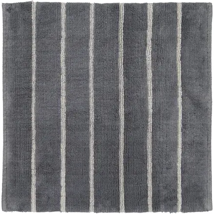 CAWÖ Home Keerbare  Badmat Balance Gestreept 1008 73 anthrazit 60x60