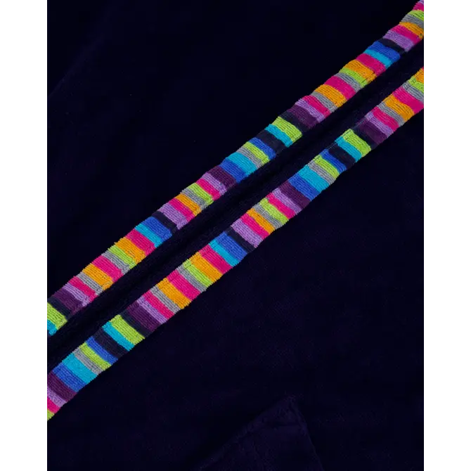 Cawo Dames Badjas met sjaalkraag 839 11 marine Maat 40