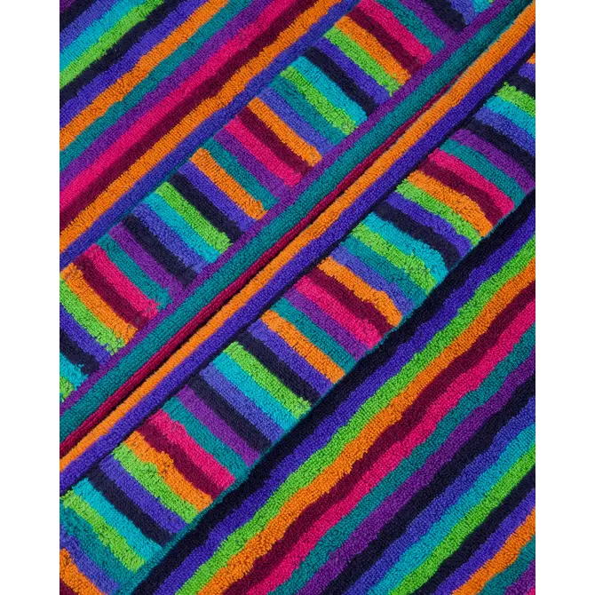 Cawo Dames Badjas met capuchon 7076 84 multicolor Maat 44/46