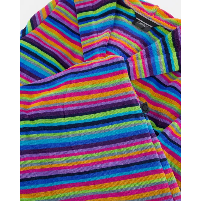 Cawo Dames Badjas met capuchon 1454 14 multicolor Maat 44