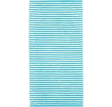 Cawo Campus Ringel Handdoek 50x100 türkis