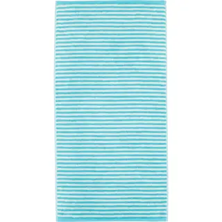 Cawo Campus Ringel Handdoek 50x100 türkis