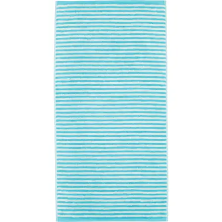 Cawo Campus Ringel Handdoek 50x100 türkis