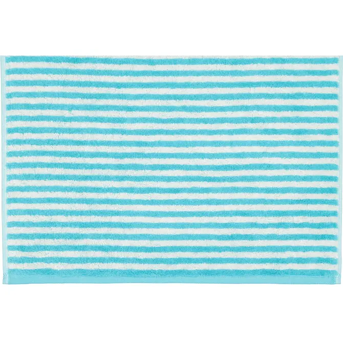 Cawo Campus Ringel Handdoek 50x100 türkis