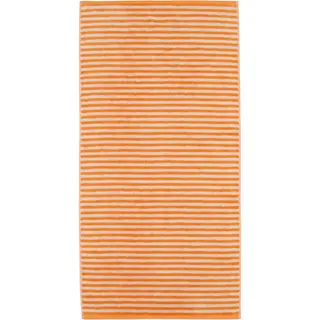 Cawo Campus Ringel Handdoek 50x100 mandarine