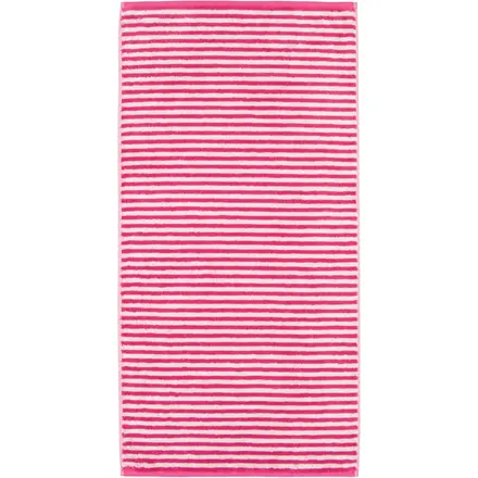 Cawo Campus Ringel Gastendoekje 30x50 pink
