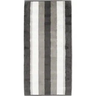 Cawo Noblesse Stripes  Gastendoekje 30x50 anthrazit