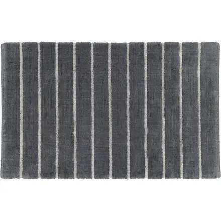 CAWÖ Home Keerbare  Badmat Balance Gestreept 1008 73 anthrazit 70x120