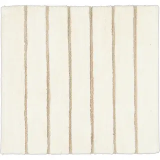 CAWÖ Home Keerbare  Badmat Balance Gestreept 1008 33 natur 60x60