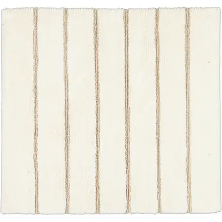 CAWÖ Home Keerbare  Badmat Balance Gestreept 1008 33 natur 60x60