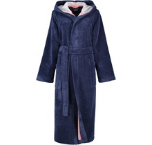 Cawö Badjas met capuchon 830 Doubleface  marine 48/50
