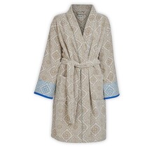 Pip Studio Jacquard Check Badjas - Khaki S