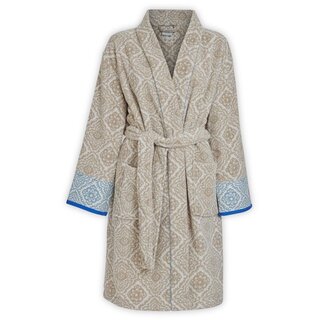 Pip Studio Jacquard Check Badjas - Khaki S