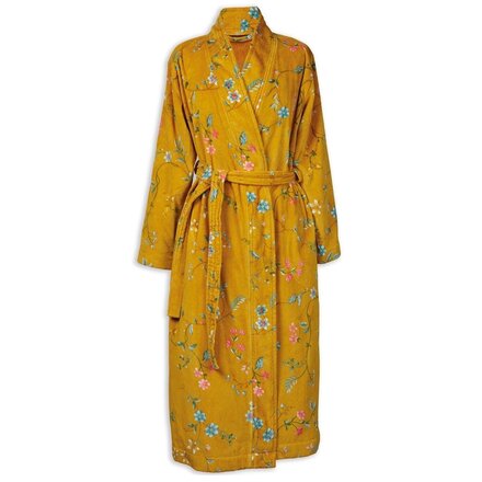 Pip Studio Les Fleurs Bathrobe Yellow XXL