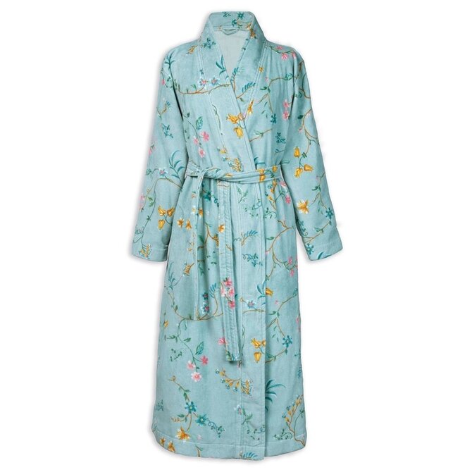 Pip Studio Les Fleurs Bathrobe Blue L