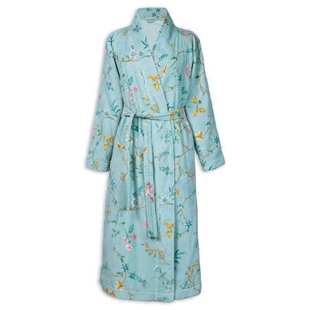 Pip Studio Les Fleurs Bathrobe Blue XXL