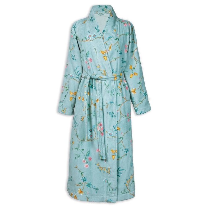 Pip Studio Les Fleurs Bathrobe Blue XS