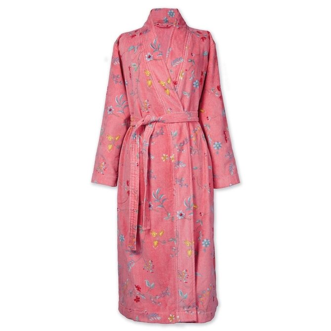 Pip Studio Les Fleurs Bathrobe Pink XL